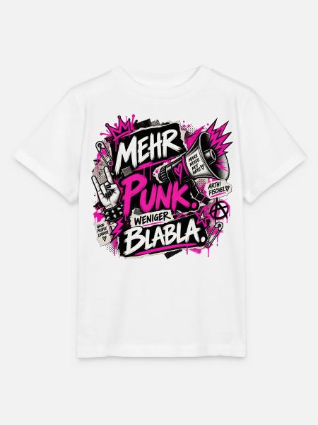 Mehr Punk Weniger Blabla - Stanley/Stella Kinder T-Shirt MINI CREATOR - Weiß