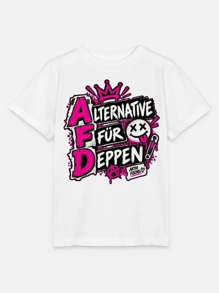 Alternative für Deppen - Stanley/Stella Kinder T-Shirt MINI CREATOR - Weiß