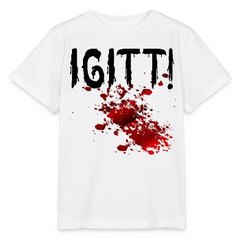 Halloween Blutflecken Igitt - Stanley/Stella Kinder T-Shirt MINI CREATOR  - Weiß - Vorne - Maike (125cm)