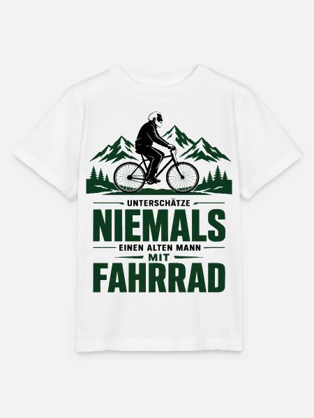 Nie einen alten Mann mit Fahrrad - Stanley/Stella Kinder T-Shirt MINI CREATOR - Weiß
