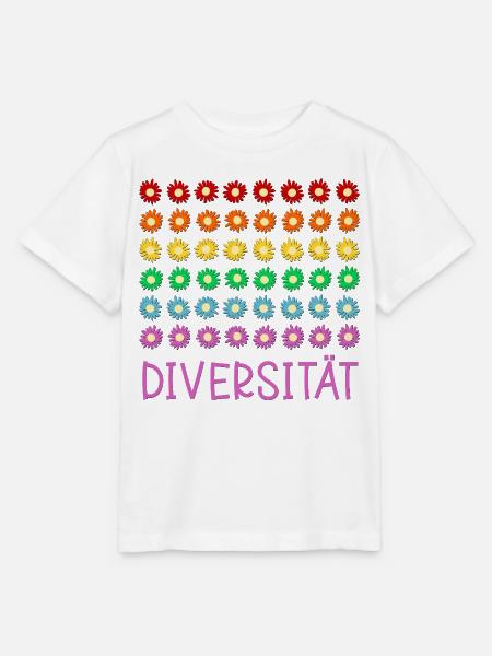 Regenbogen Diversität - Stanley/Stella Kinder T-Shirt MINI CREATOR  - Weiß