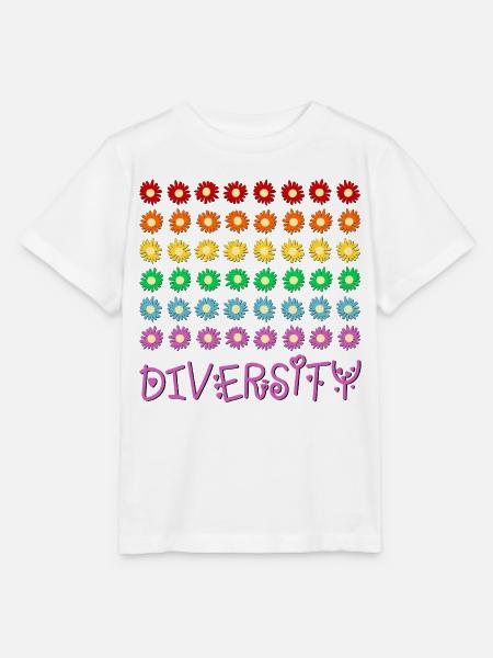 Diversity-Regenbogen - Stanley/Stella Kinder T-Shirt MINI CREATOR - Weiß