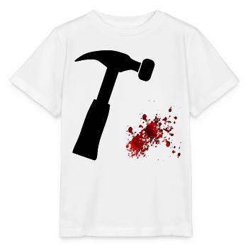 Halloween Handwerker Klauenhammer - Stanley/Stella Kinder T-Shirt MINI CREATOR  - Weiß - Vorne - Maike (125cm)