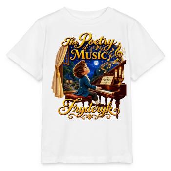 Chopin Music Gift – Die Poesie der Musik - Stanley/Stella Kinder T-Shirt MINI CREATOR  - Weiß - Vorne - Maike (125cm)