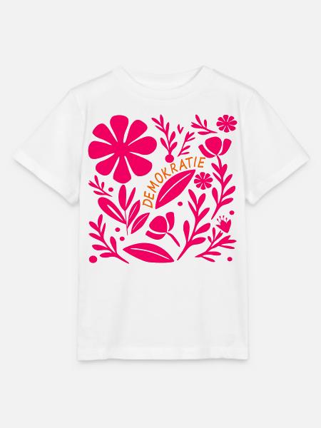 Demokratie Blumen Vielfalt - Stanley/Stella Kinder T-Shirt MINI CREATOR  - Weiß