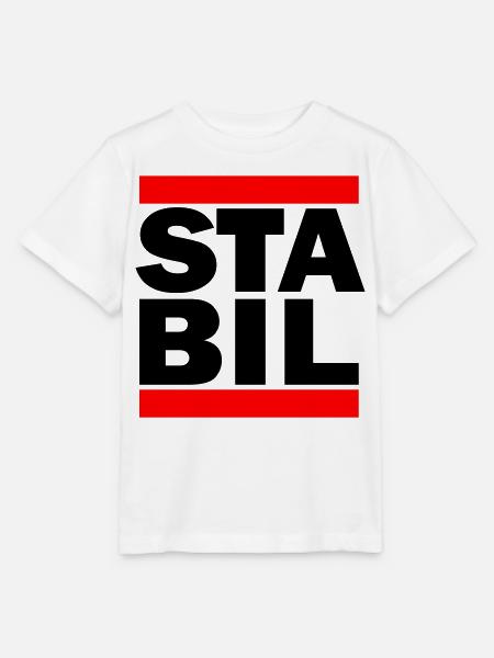 STABIL - BARS - Stanley/Stella Kinder T-Shirt MINI CREATOR  - Weiß