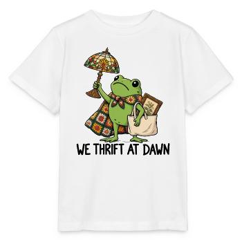 Frosch im Handarbeits-Chic - Stanley/Stella Kinder T-Shirt MINI CREATOR  - Weiß - Vorne - Maike (125cm)