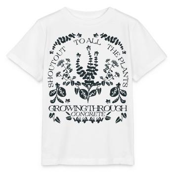 EIN GRÜSSEN AN ALLE PFLANZEN - Stanley/Stella Kinder T-Shirt MINI CREATOR  - Weiß - Vorne - Maike (125cm)