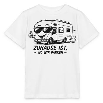 Zuhause ist, wo wir parken - Stanley/Stella Kinder T-Shirt MINI CREATOR  - Weiß - Vorne - Maike (125cm)