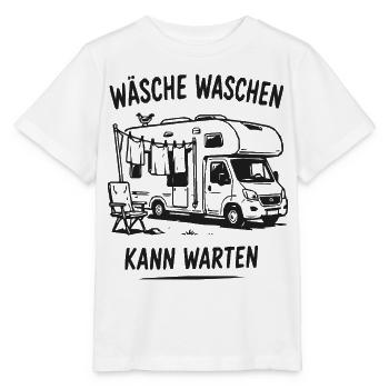 Wäsche Waschen Kann Warten – Wohnmobil - Stanley/Stella Kinder T-Shirt MINI CREATOR  - Weiß - Vorne - Maike (125cm)
