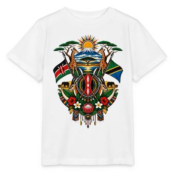 Kenia & Tansania | Safari & Ostafrika - Stanley/Stella Kinder T-Shirt MINI CREATOR  - Weiß - Vorne - Maike (125cm)
