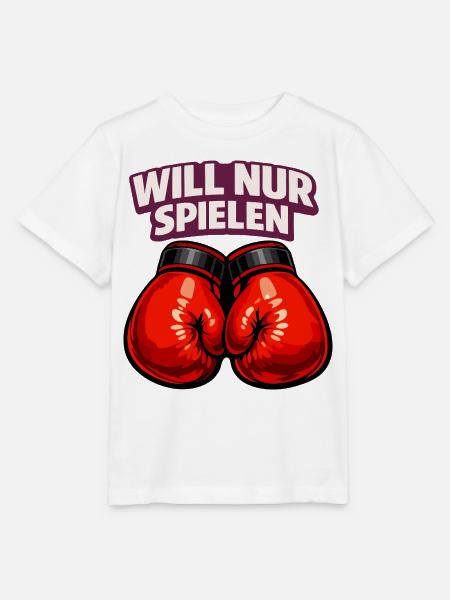 Boxer mit ironischem Statement - Stanley/Stella Kinder T-Shirt MINI CREATOR - Weiß