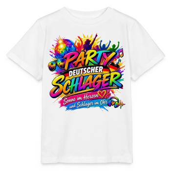 Deutscher Schlager , Schlager Party - Stanley/Stella Kinder T-Shirt MINI CREATOR  - Weiß - Vorne - Maike (125cm)