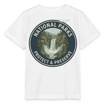 Nationalparks Schutz Logo - Stanley/Stella Kinder T-Shirt MINI CREATOR  - Weiß - Vorne - Maike (125cm)