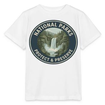 Nationalpark Schutz & Preserve Logo - Stanley/Stella Kinder T-Shirt MINI CREATOR  - Weiß - Vorne - Maike (125cm)