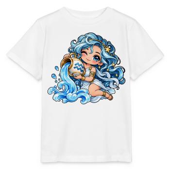 Wassermann Sternzeichen Frauen Kawaii - Stanley/Stella Kinder T-Shirt MINI CREATOR  - Weiß - Vorne - Maike (125cm)