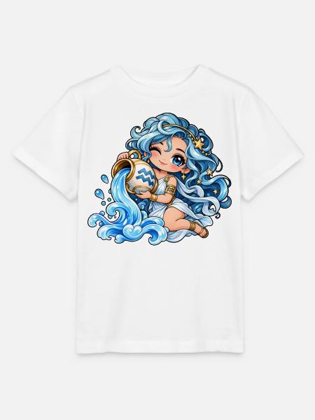 Wassermann Sternzeichen Frauen Kawaii - Stanley/Stella Kinder T-Shirt MINI CREATOR - Weiß