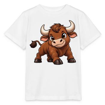 Stier Sternzeichen Kawaii - Stanley/Stella Kinder T-Shirt MINI CREATOR  - Weiß - Vorne - Maike (125cm)