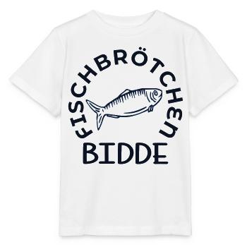 Hamburg Fischbrötchen Bidde - Stanley/Stella Kinder T-Shirt MINI CREATOR  - Weiß - Vorne - Maike (125cm)