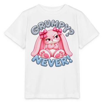 Süßes pinkes Kaninchen mit Attitüde – grummelig? Nie! - Stanley/Stella Kinder T-Shirt MINI CREATOR  - Weiß - Vorne - Maike (125cm)