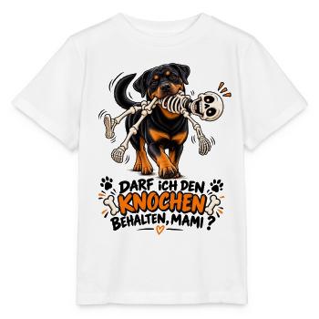 Hund mit Knochen-Skelett Comedy - Stanley/Stella Kinder T-Shirt MINI CREATOR  - Weiß - Vorne - Maike (125cm)