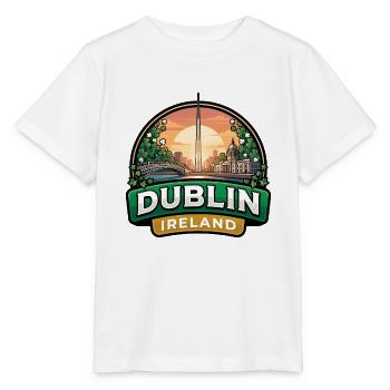 Dublin Ireland Reiseabzeichen Ha Penny Bridge Geschenk - Stanley/Stella Kinder T-Shirt MINI CREATOR  - Weiß - Vorne - Maike (125cm)