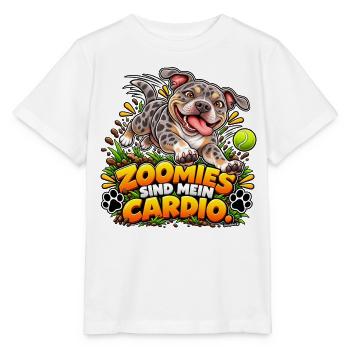 Zoomies sind mein Cardio - Stanley/Stella Kinder T-Shirt MINI CREATOR  - Weiß - Vorne - Maike (125cm)