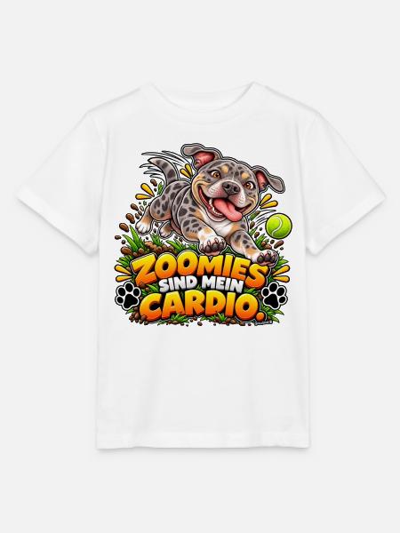 Zoomies sind mein Cardio - Stanley/Stella Kinder T-Shirt MINI CREATOR  - Weiß