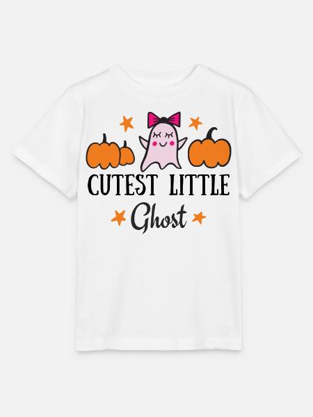 Chibi-Geist mit Kürbissen - Stanley/Stella Kinder T-Shirt MINI CREATOR  - Weiß
