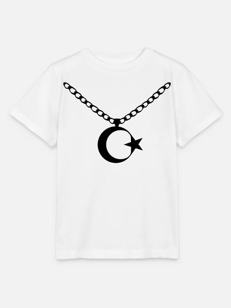 Türkei Flagge Kette - Stanley/Stella Kinder T-Shirt MINI CREATOR  - Weiß