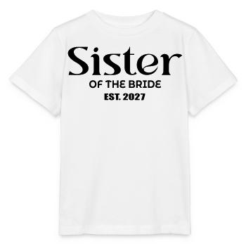 Schwester der Braut 2027 - Stanley/Stella Kinder T-Shirt MINI CREATOR  - Weiß - Vorne - Maike (125cm)