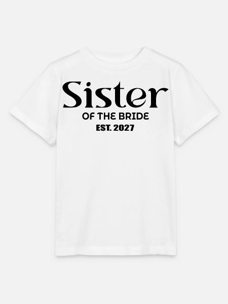 Schwester der Braut 2027 - Stanley/Stella Kinder T-Shirt MINI CREATOR  - Weiß