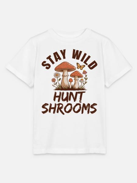 Bleib-Wildpilzsuche - Stanley/Stella Kinder T-Shirt MINI CREATOR - Weiß