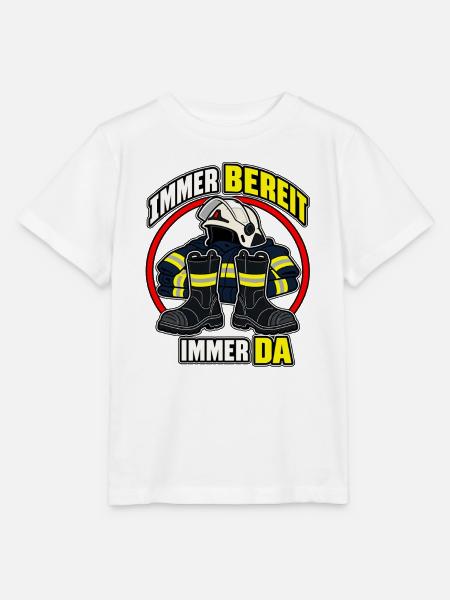 Feuerwehr – Immer bereit, immer da - Stanley/Stella Kinder T-Shirt MINI CREATOR - Weiß