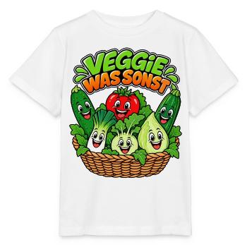 Veggie Was Sonst Gemüse - Stanley/Stella Kinder T-Shirt MINI CREATOR  - Weiß - Vorne - Maike (125cm)