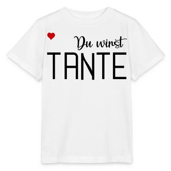Du wirst Tante - Stanley/Stella Kinder T-Shirt MINI CREATOR  - Weiß - Vorne - Maike (125cm)