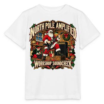 NORDPOL VERSTÄRKT | Soundcheck-Werkstatt - Stanley/Stella Kinder T-Shirt MINI CREATOR  - Weiß - Vorne - Maike (125cm)