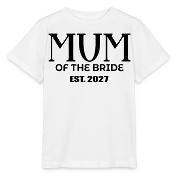 Mutter der Braut 2027 - Stanley/Stella Kinder T-Shirt MINI CREATOR  - Weiß - Vorne - Maike (125cm)