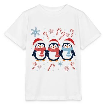 Drei Pinguine Weihnachten Süß - Stanley/Stella Kinder T-Shirt MINI CREATOR  - Weiß - Vorne - Maike (125cm)