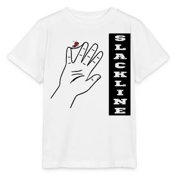 Slackline Ameise - Stanley/Stella Kinder T-Shirt MINI CREATOR  - Weiß - Vorne - Maike (125cm)