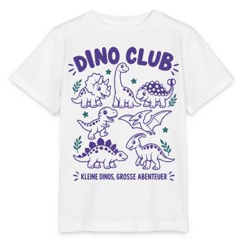 Dino Club – Kleine Dinos, große Abenteuer - Stanley/Stella Kinder T-Shirt MINI CREATOR  - Weiß - Vorne - Maike (125cm)