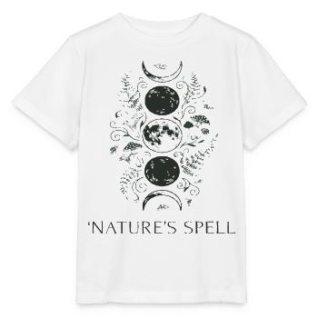 Naturzauber Mondkreis - Stanley/Stella Kinder T-Shirt MINI CREATOR  - Weiß - Vorne - Maike (125cm)