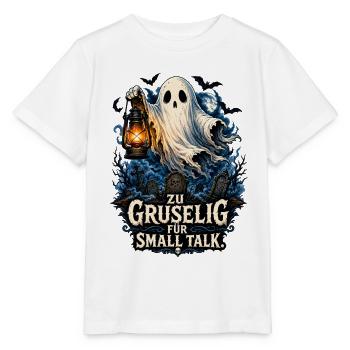 Geist mit Laterne – Gruselige Nacht - Stanley/Stella Kinder T-Shirt MINI CREATOR  - Weiß - Vorne - Maike (125cm)