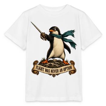 Flight Was Never an Option - Stanley/Stella Kinder T-Shirt MINI CREATOR  - Weiß - Vorne - Maike (125cm)