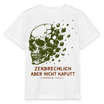 Zerbrechlich, aber nicht kaputt - Stanley/Stella Kinder T-Shirt MINI CREATOR  - Weiß - Vorne - Maike (125cm)