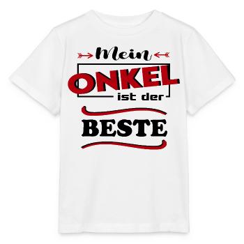 Mein Onkel ist der beste Baby Sprüche Familie Kind - Stanley/Stella Kinder T-Shirt MINI CREATOR  - Weiß - Vorne - Maike (125cm)