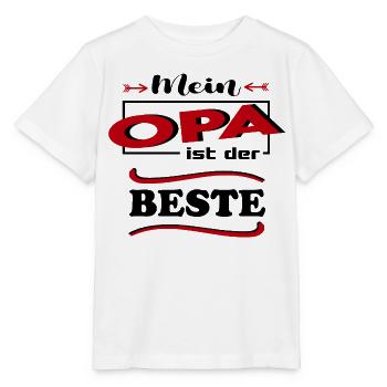 Mein Opa ist der beste Baby Sprüche Familie Kind - Stanley/Stella Kinder T-Shirt MINI CREATOR  - Weiß - Vorne - Maike (125cm)