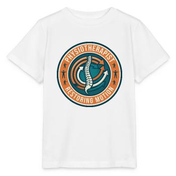 Physiotherapeut Restaurierung der Bewegung Wirbelsäulenabzeichen Geschenk - Stanley/Stella Kinder T-Shirt MINI CREATOR  - Weiß - Vorne - Maike (125cm)