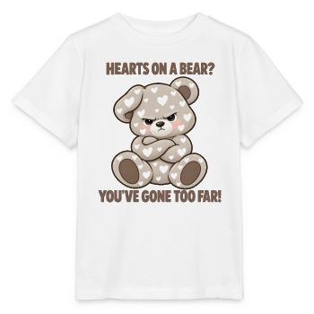 Grummeliger Bär mit Herzen - Stanley/Stella Kinder T-Shirt MINI CREATOR  - Weiß - Vorne - Maike (125cm)