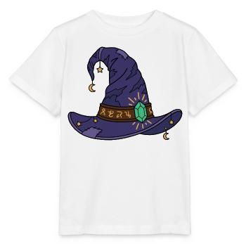 Vintage-Hexenhut-Halloween-Gruselsaison - Stanley/Stella Kinder T-Shirt MINI CREATOR  - Weiß - Vorne - Maike (125cm)